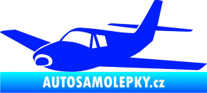 Samolepka Letadlo 001 levá modrá dynamic