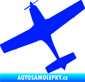 Samolepka Letadlo 003 levá modrá dynamic