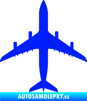 Samolepka Letadlo 005 modrá dynamic
