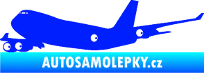 Samolepka Letadlo 012 levá modrá dynamic