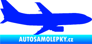 Samolepka Letadlo 019 pravá Boeing 737 modrá dynamic
