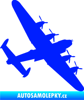 Samolepka Letadlo 022 pravá bombarder Lancaster modrá dynamic