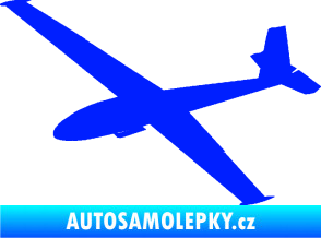 Samolepka Letadlo 025 levá kluzák modrá dynamic
