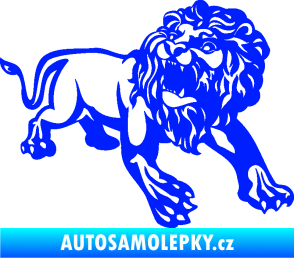 Samolepka Lev 006 pravá modrá dynamic