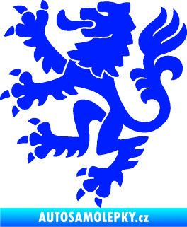 Samolepka Lev heraldika 001 levá Český lev modrá dynamic