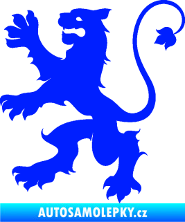 Samolepka Lev heraldika 002 levá modrá dynamic