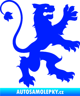 Samolepka Lev heraldika 002 pravá modrá dynamic