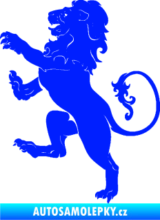 Samolepka Lev heraldika 004 levá modrá dynamic