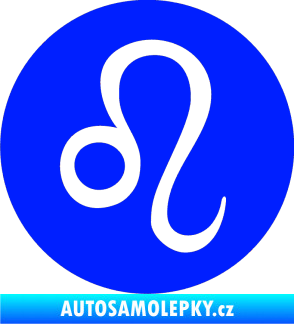 Samolepka Lev zvěrokruh 001 - horoskop modrá dynamic
