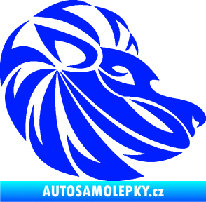 Samolepka Lev zvěrokruh 003 pravá modrá dynamic