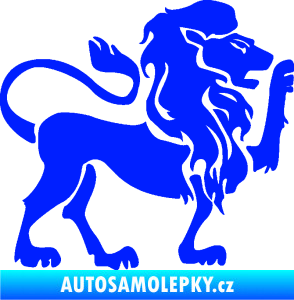 Samolepka Lev zvěrokruh 005 pravá modrá dynamic