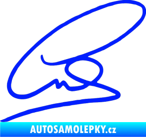 Samolepka Levis Hamilton podpis modrá dynamic