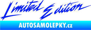 Samolepka Limited edition new 001 v řádce modrá dynamic