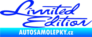 Samolepka Limited edition old modrá dynamic