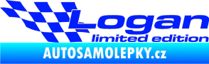 Samolepka Logan limited edition levá modrá dynamic