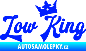 Samolepka Low King 001 nápis král modrá dynamic