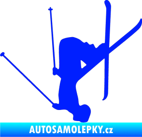 Samolepka Lyžař 023 levá modrá dynamic