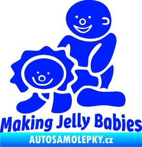 Samolepka Making jelly babies modrá dynamic