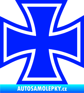 Samolepka Maltézský kříž 001 modrá dynamic