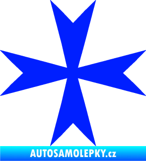 Samolepka Maltézský kříž 002 modrá dynamic