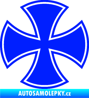 Samolepka Maltézský kříž 003 modrá dynamic