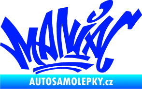 Samolepka Maniac - graffiti modrá dynamic