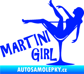 Samolepka Martini girl modrá dynamic
