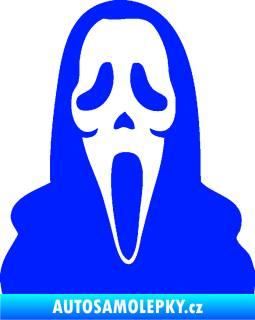 Samolepka Maska 001 scream modrá dynamic