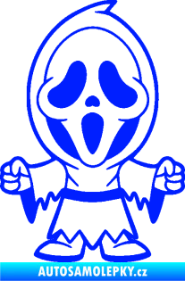 Samolepka Maska 002 pravá vřískot modrá dynamic