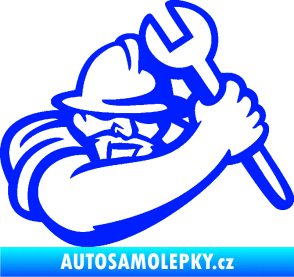 Samolepka Mechanik 001 pravá modrá dynamic