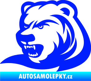 Samolepka Medvěd 001 levá modrá dynamic