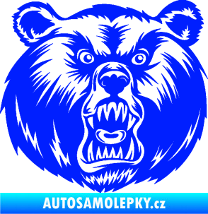 Samolepka Medvěd 005 pravá modrá dynamic