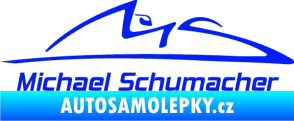 Samolepka Michael Schumacher 002 modrá dynamic