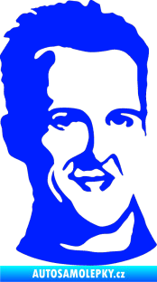 Samolepka Silueta Michael Schumacher pravá modrá dynamic