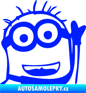 Samolepka Mimoň 002 pravá modrá dynamic