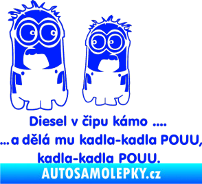 Samolepka Mimoňi modrá dynamic
