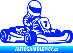Samolepka Motokára 002 pravá modrá dynamic