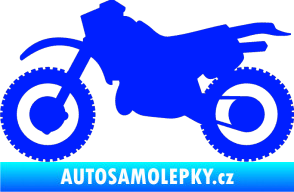 Samolepka Motorka 003 levá modrá dynamic