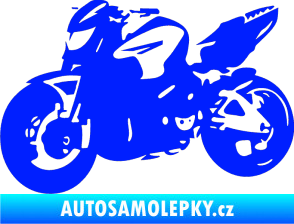 Samolepka Motorka 041 levá road racing modrá dynamic