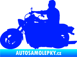 Samolepka Motorka 049 levá modrá dynamic