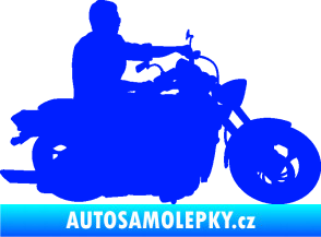 Samolepka Motorka 049 pravá modrá dynamic
