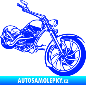 Samolepka Motorka chooper 002 pravá modrá dynamic