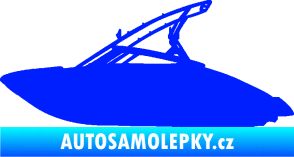 Samolepka Motorový člun 001 levá modrá dynamic