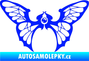 Samolepka Motýl 001 pravá modrá dynamic