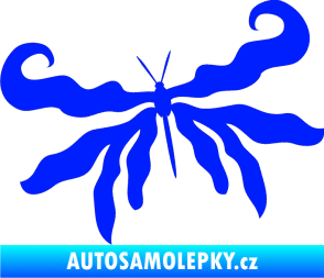 Samolepka Motýl 004 levá modrá dynamic