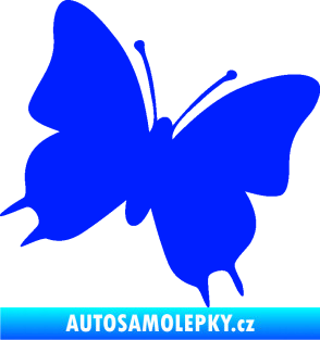 Samolepka Motýl 007 pravá modrá dynamic