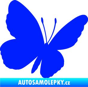 Samolepka Motýl 009 pravá modrá dynamic