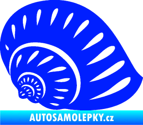 Samolepka Mušle 004 pravá ulita modrá dynamic