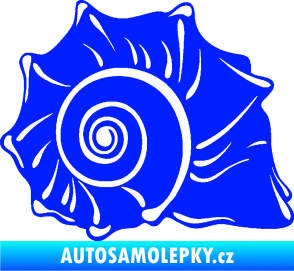 Samolepka Mušle pravá ulita modrá dynamic