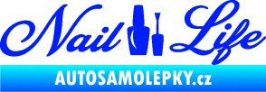 Samolepka Nail life modrá dynamic